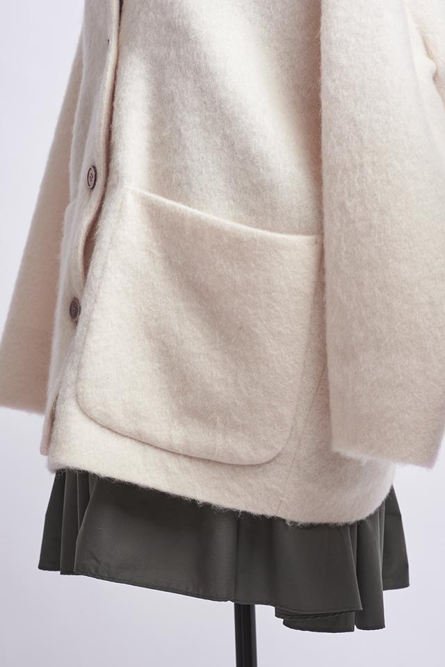 yori(ヨリ)の「ウールモヘアシャギージャケット【2021AW】9月中旬発売