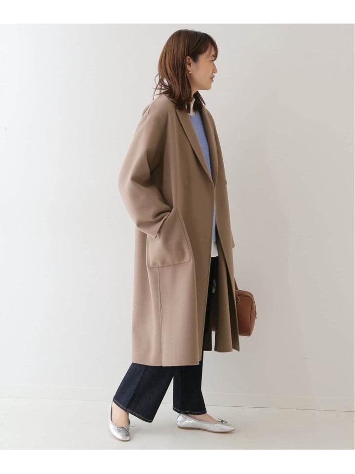 近年　スローブイエナ　HAMILTONダブルフェイスウールチェスターコート スローブイエナHAMILTON WOOLダブルフェイスウールチェスターコート