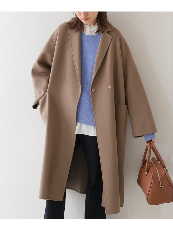 IENA イエナ ハミルトンウールチェスターコート ダブル ブラック 36 IENA（イエナ） チェスターコート「mantecoコラボ」 36 ブラウン