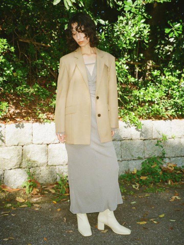 FRAY I.D(フレイ アイディー)の「パフスリーブシャーリングワンピース