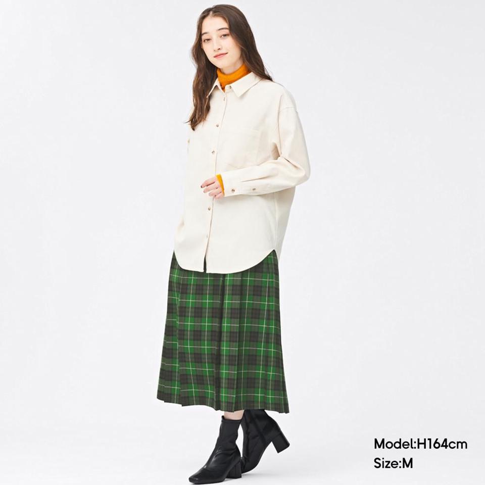 GU(ジーユー)の「チェックプリーツミディスカート」 - PARTE