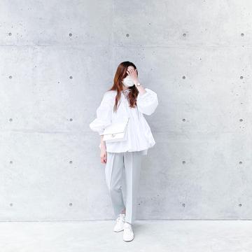 yori(ヨリ)の「ボリュームギャザーブラウス【2021SP】2月上旬入荷