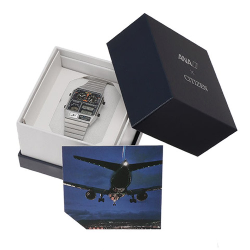 シチズンとANAのコラボ ウォッチ「CITIZEN ANA DIGI TEMP コックピット