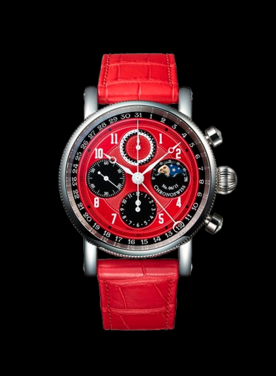 クロノスイスより日本限定15本の「ルナ クロノグラフ レッド オウル