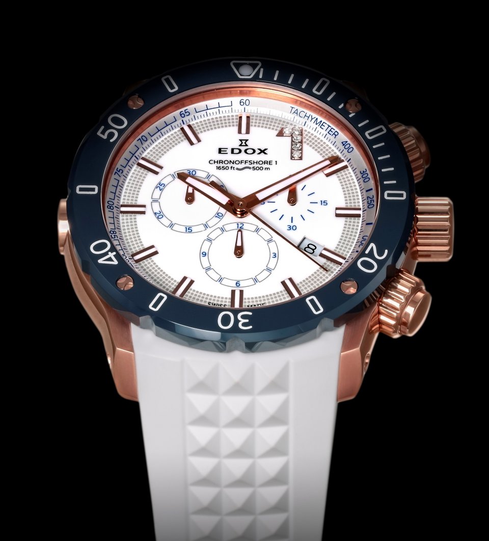 AJHH オリジナル限定デザインの「EDOX クロノオフショア1 クロノグラフ
