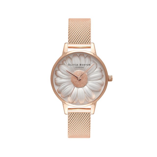 オリビア・バートンより立体的なデイジー・モチーフが文字盤一面に