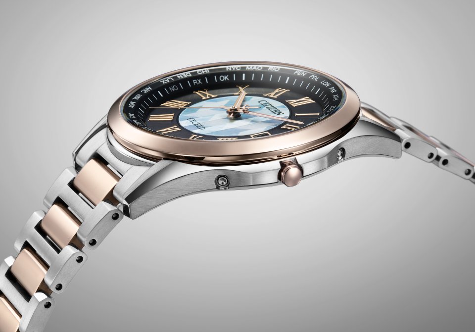 シチズン「誓いの矢」限定モデル～カットした白蝶貝を貼り合わせて矢