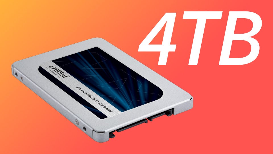 Get a giant 4TB Crucial MX500 SATA SSD for $269.90 at B&H Photo