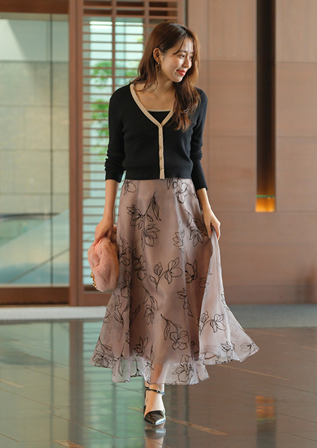 コンパクトVカーデアンサンブル │【公式通販】Arpege story