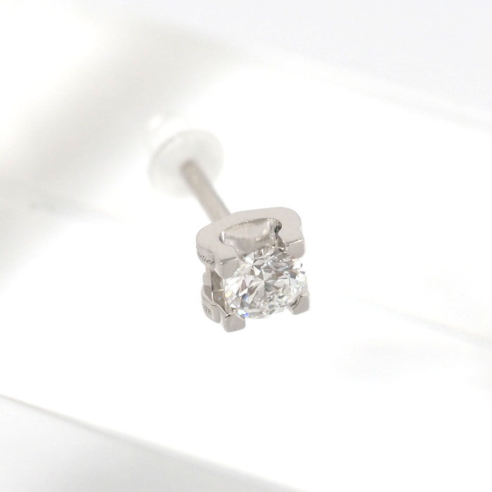 Cartier カルティエ 750WG K18ホワイトゴールド Cドゥ 片耳用ピアス