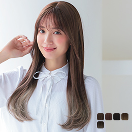ウィッグ ロング/フロント手植え オンリーワンカールロング [wg347]