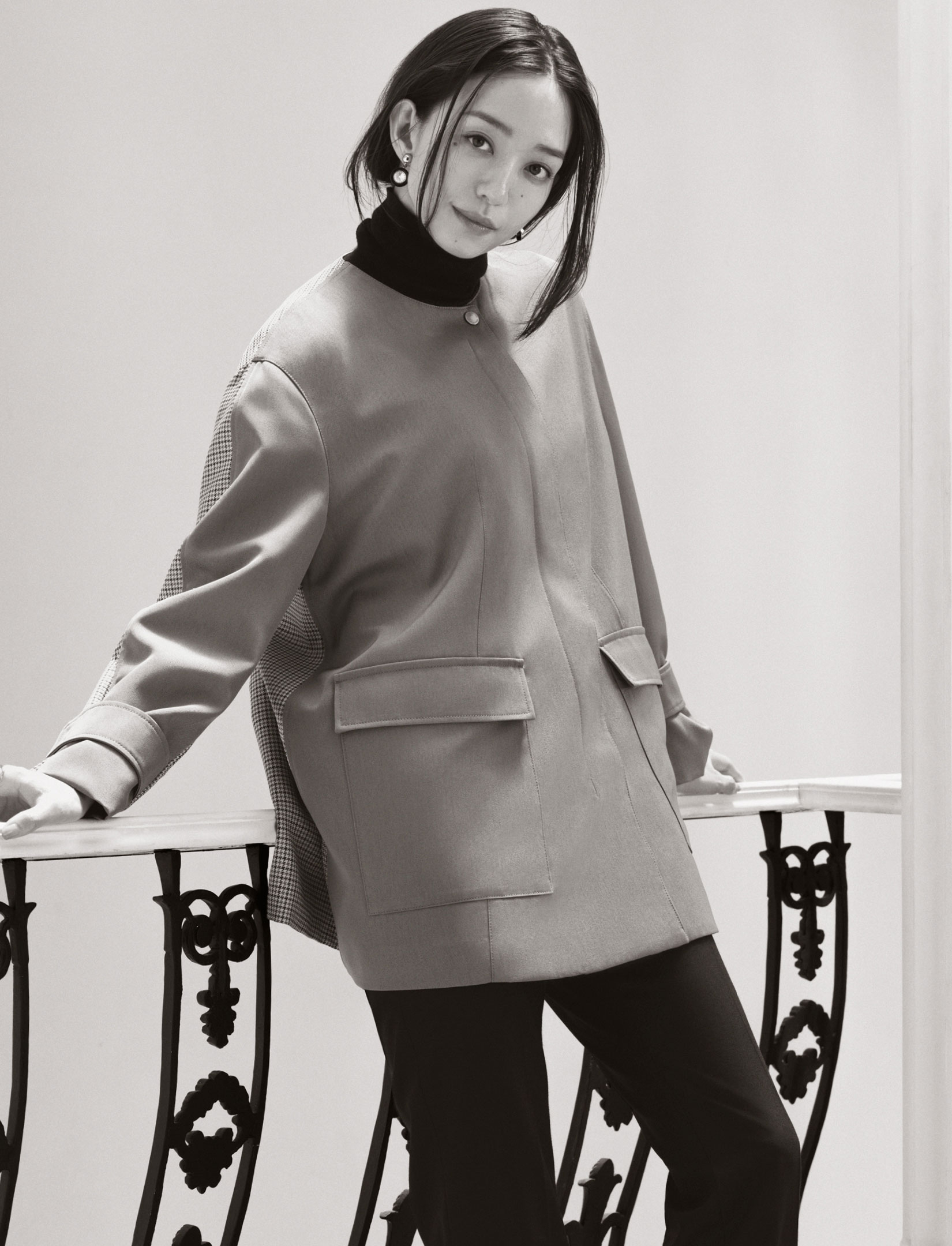 松島花が着る AQUASCUTUMの秋コレクション