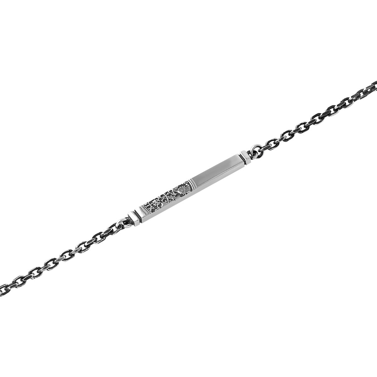 幸せのシックスペンスコインブレスレット（ASB-043F） – AQUA SILVER