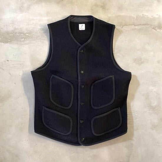 21FW restocking] Anatomica Beach Cloth Vest / Dark Navy – A'r11551