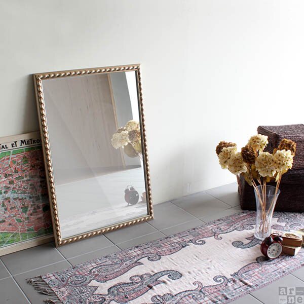 栄進物産株式会社 ウォールミラー アンティーク調 壁掛けミラー 壁掛け