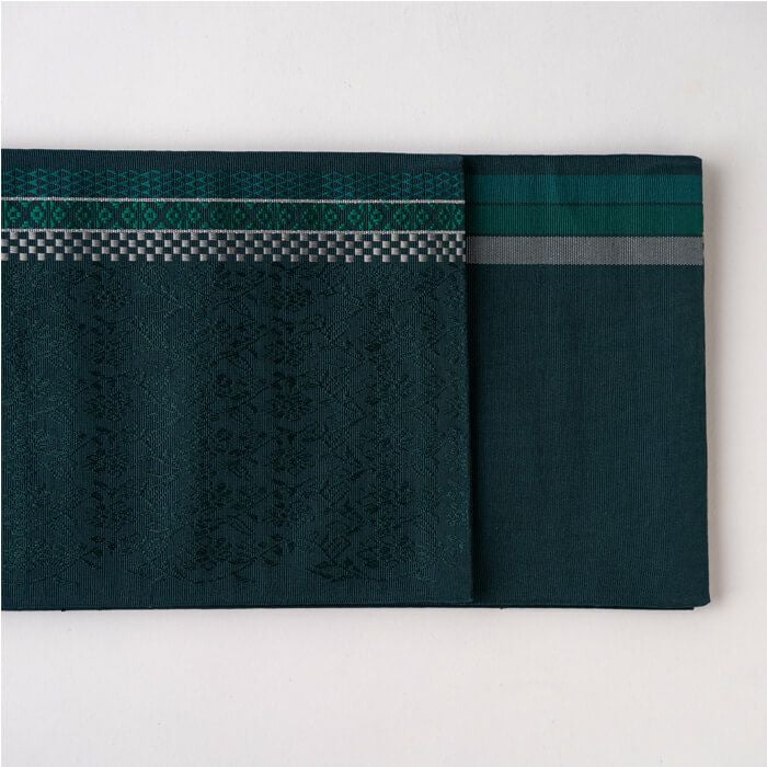 博多織半幅帯 古今 花唐草献上 ≪ベージュ≫ 正絹 日本製 | arakawa