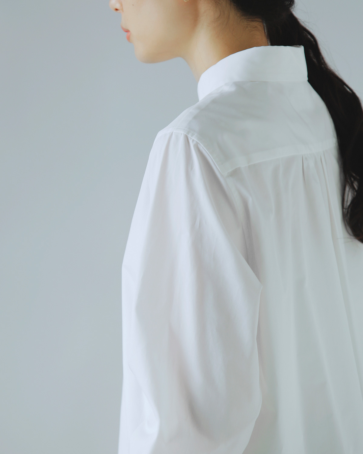 atelier naruse アトリエナルセ フォーマル コットン 丸衿 シャツ