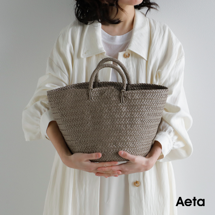 Aeta アエタ カウレザー バスケットM kg02-rb | iroma..aranciato