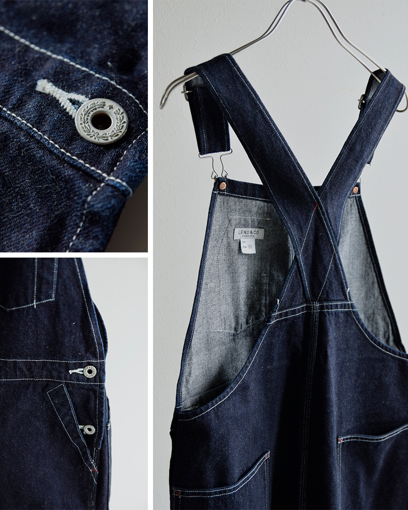 LENO リノ セルヴィッチデニム オーバーオール leno-pt005-008-hm