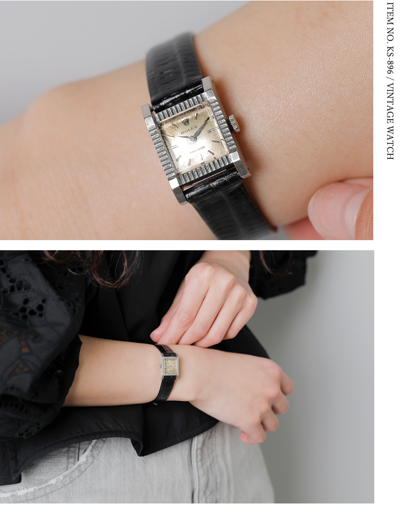 ROLEX ロレックス テジュ リザード ベルト ヴィンテージ ウォッチ ks