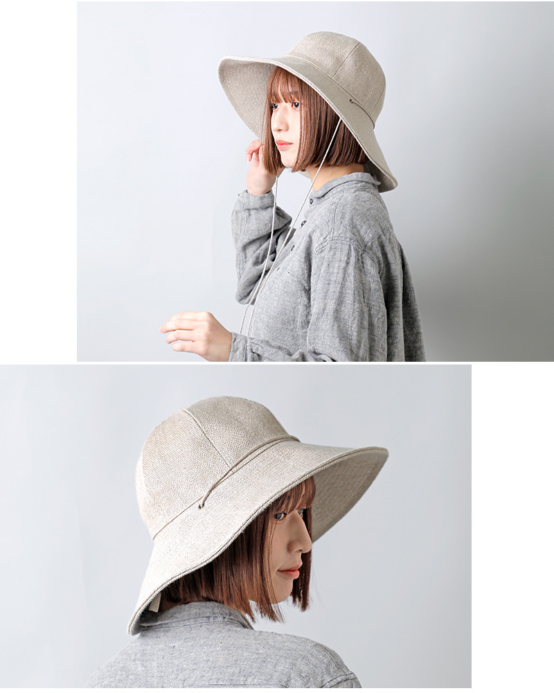 mature ha. マチュアーハ リネン ガーデン ハット “linen garden hat