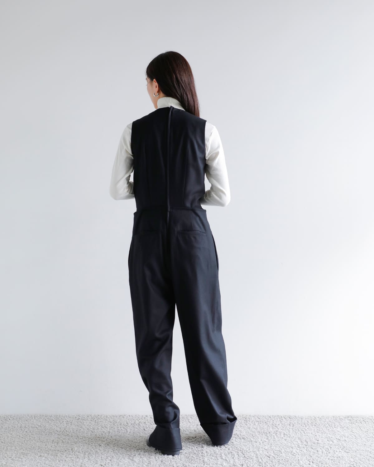 20%OFF】JUN MIKAMI ジュンミカミ ウール フラノ ジャンプスーツ 25aw