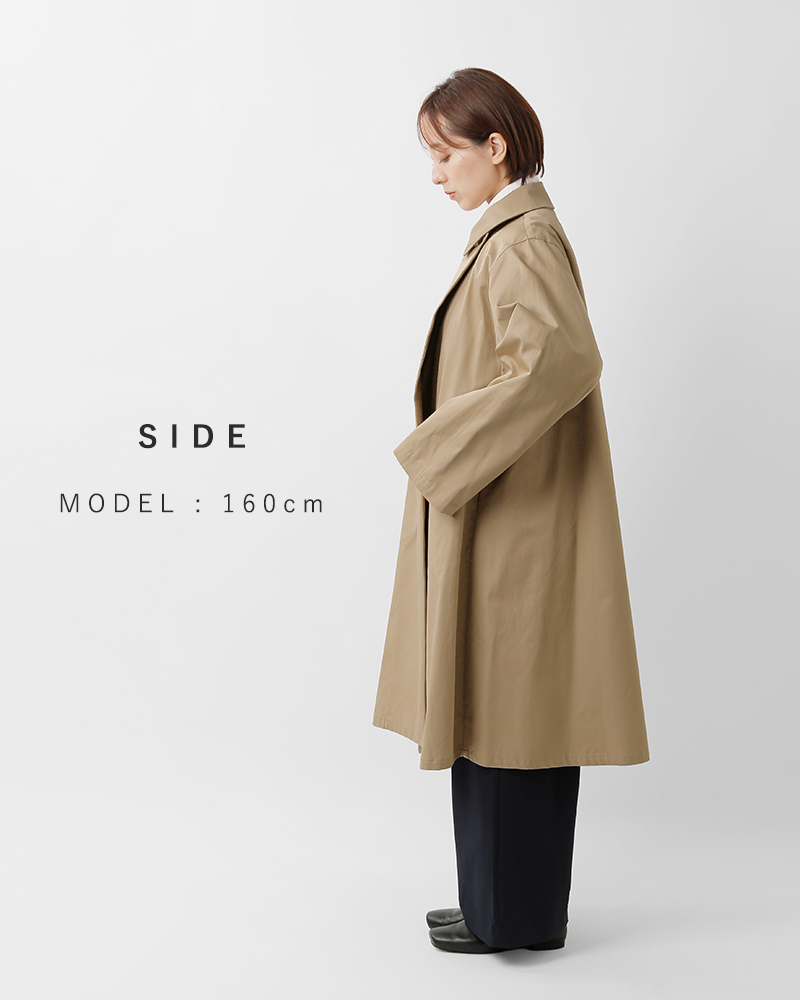 40%OFF】mizuiro ind ミズイロインド コットン トレンチライク コート