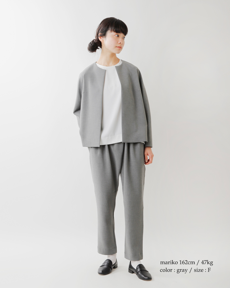 TRAVAIL MANUEL トラバイユマニュアル ダブルクロス ノーカラー