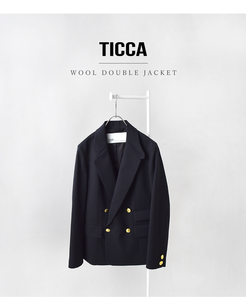 TICCA ティッカ ウール ダブル ジャケット tbfs-151 レディース 2026ss