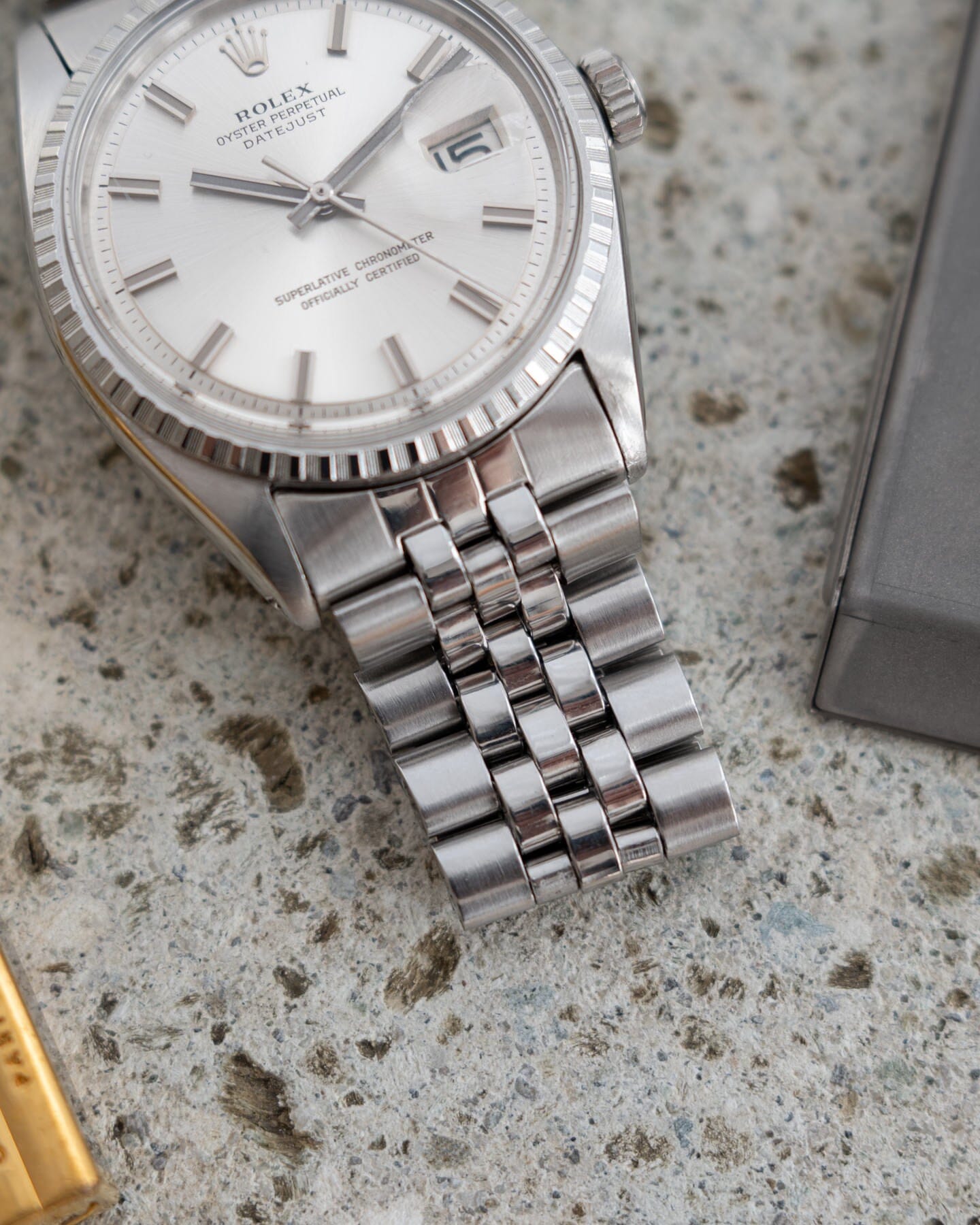 ロレックス デイトジャスト 1603 シルバー ワイドボーイ | ARBITRO