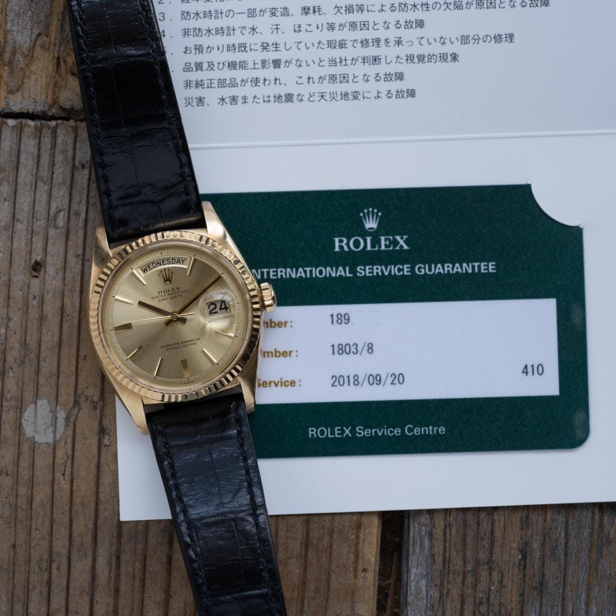 ロレックス デイデイト 1803 YG 18金無垢 / ROLEX Day Date 1803/8