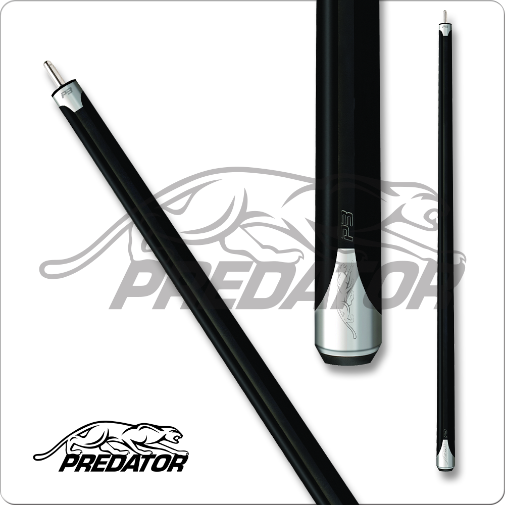 Predator Black P3 Butt - No Wrap - ARS Billiards
