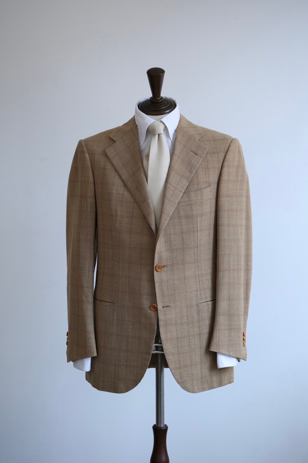 Sartoria Attolini アットリーニ】TieYourTie別注 春夏向けウール 格子