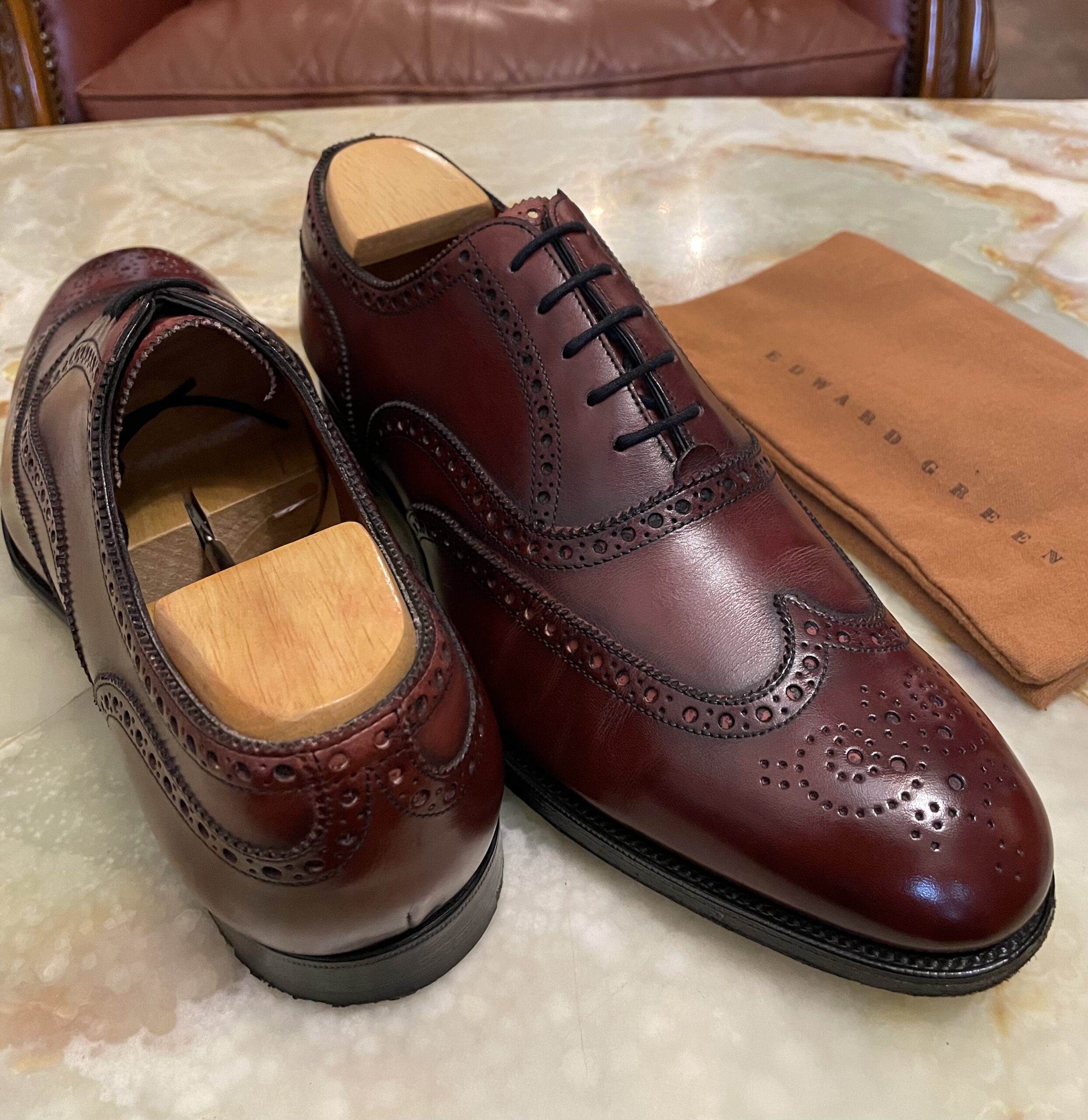 EDWARD GREEN エドワードグリーン】名作フルブローグ内羽根シューズ靴