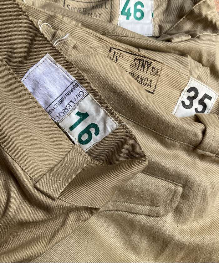 チノパンの最高峰。フランス軍チノM52がデッドストックにて大量入荷