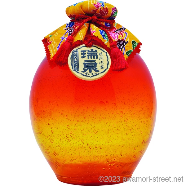 琉球ガラス1升 -橙- 瑞泉 古酒 43度,1800ml / 瑞泉酒造 / 泡盛