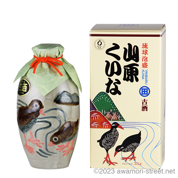 山原くいな 古酒 白壺 35度,360ml ハーフボトル / やんばる酒造 / 泡盛