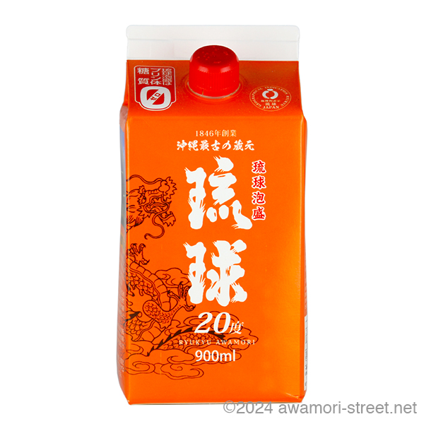 琉球 紙パック 20度,900ml / 新里酒造 / 泡盛ストリート.net