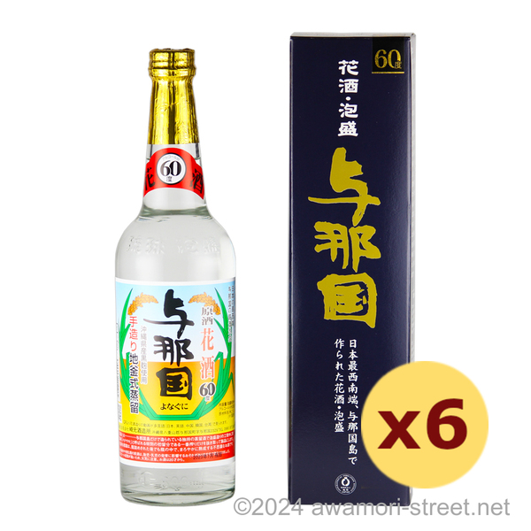 花酒 与那国 60度,600ml x 6本セット / 崎元酒造 / 泡盛ストリート.net