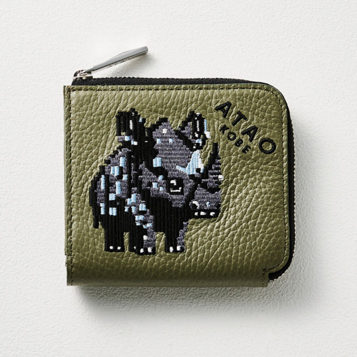 ATAO18周年記念｜SAFARILANDシリーズ｜チェス(CHESS)｜ミニ財布｜刺繍