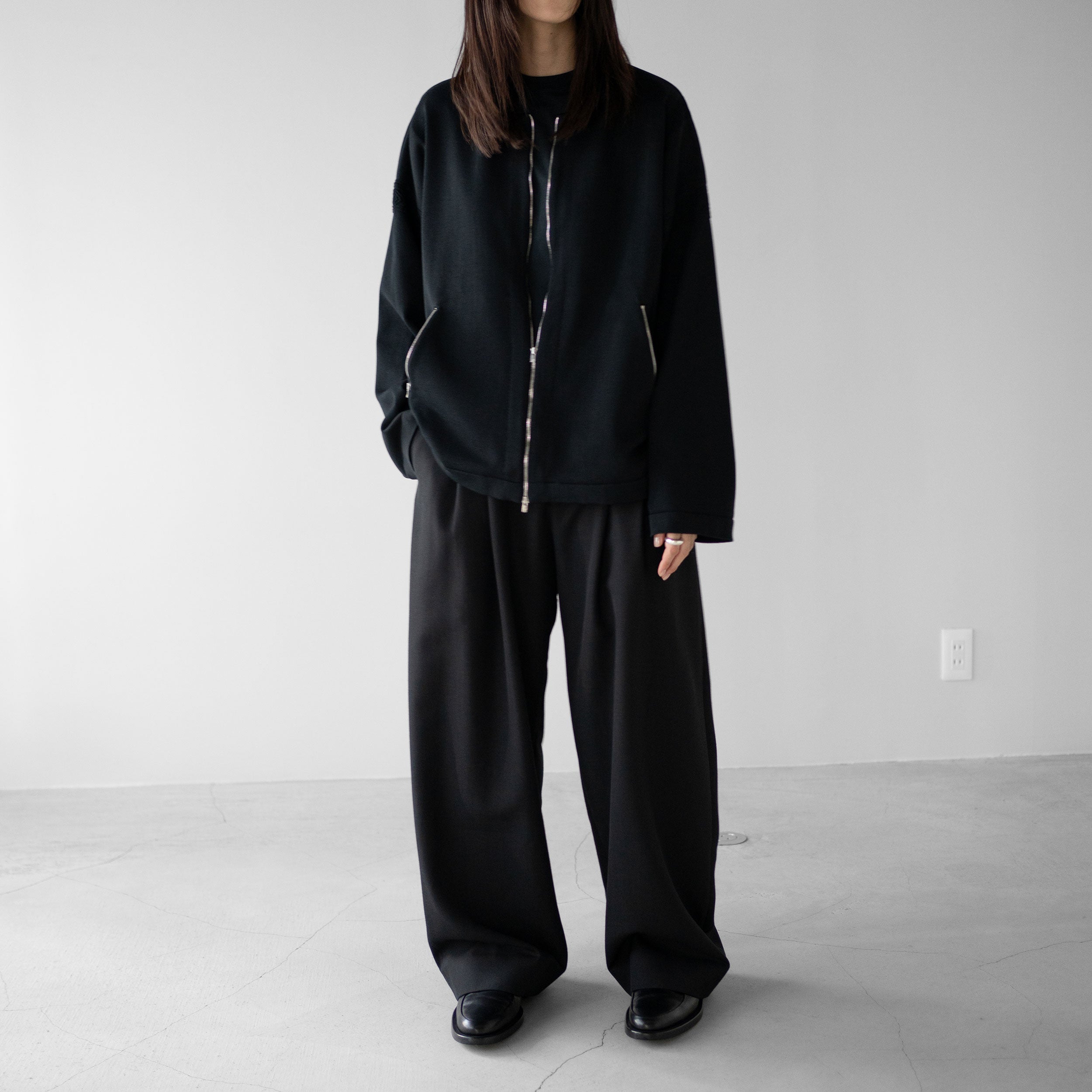 YASHIKI(ヤシキ) / -ex- Zip up knit blouson 