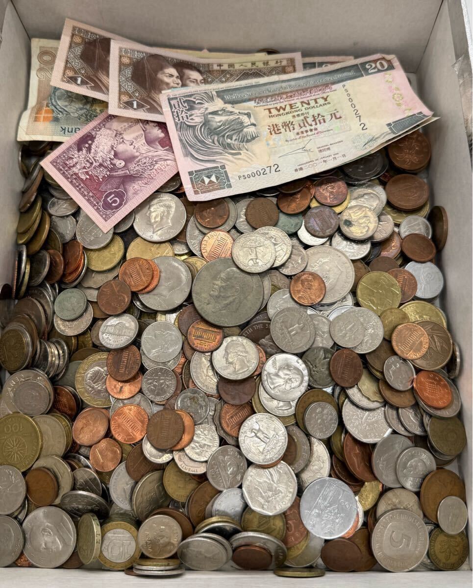 約5Kg】外貨 外国硬貨おまとめ/アメリカ外貨 1セント 5セント 10セント