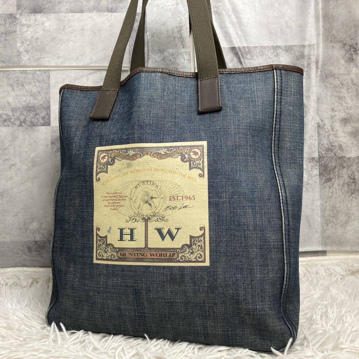 ハンティングワールド HUNTING WORLD デニム メンズ ビジネス トート