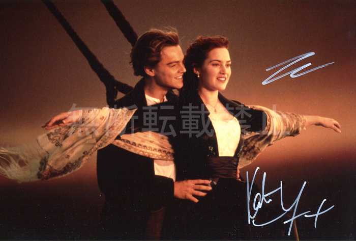 レオナルド・ディカプリオ & ケイト・ウィンスレット 直筆サインフォト