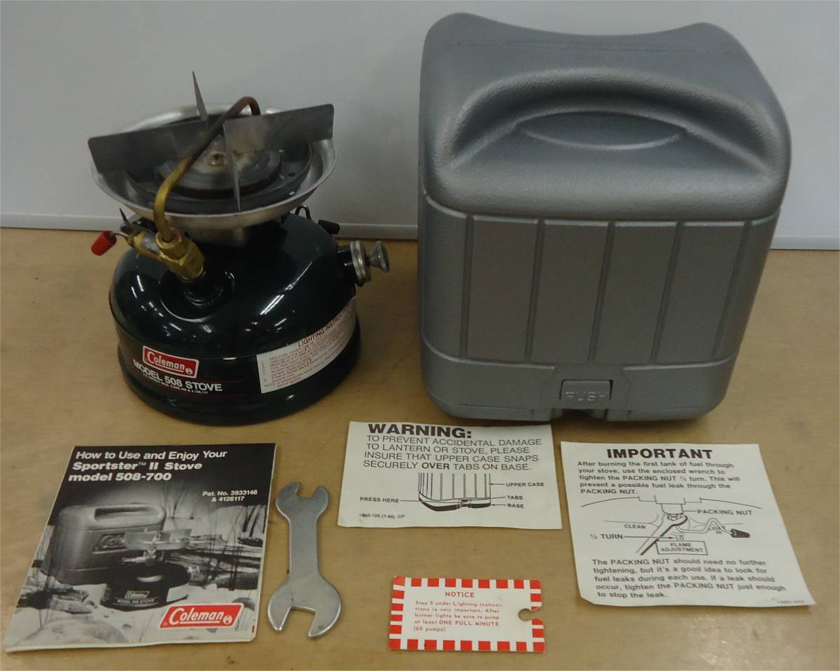 2点まとめ買い コールマン シングルバーナー 508A トロ火可能