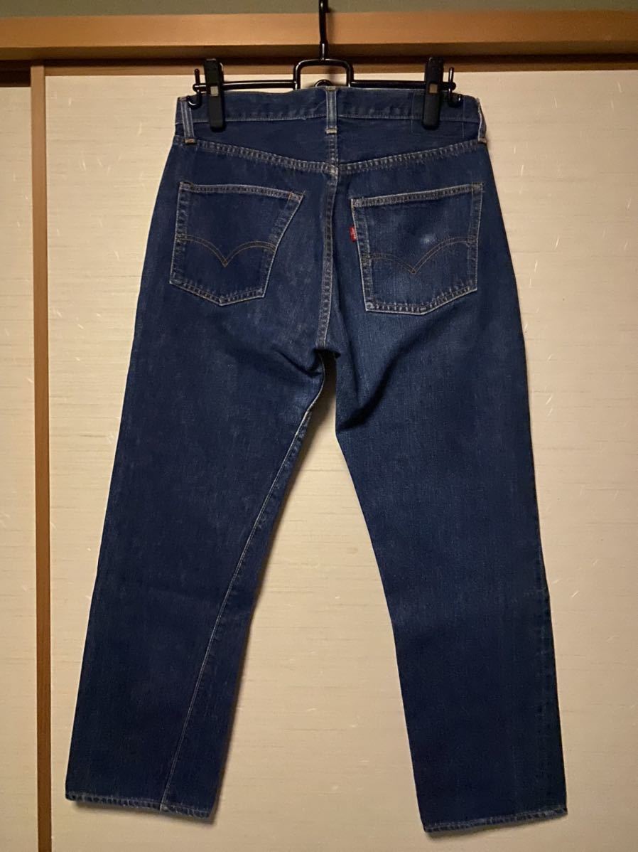 極上 真紺 Levi's 501 66前期 W34 ビンテージ オリジナル リーバイス