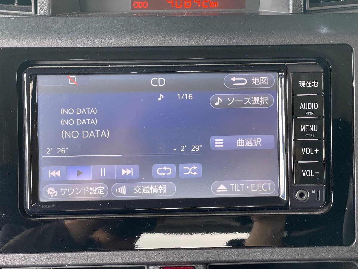 TOYOTA トヨタ 純正 ナビ NSCD-W66 08605-00A60 2017年 地図データ