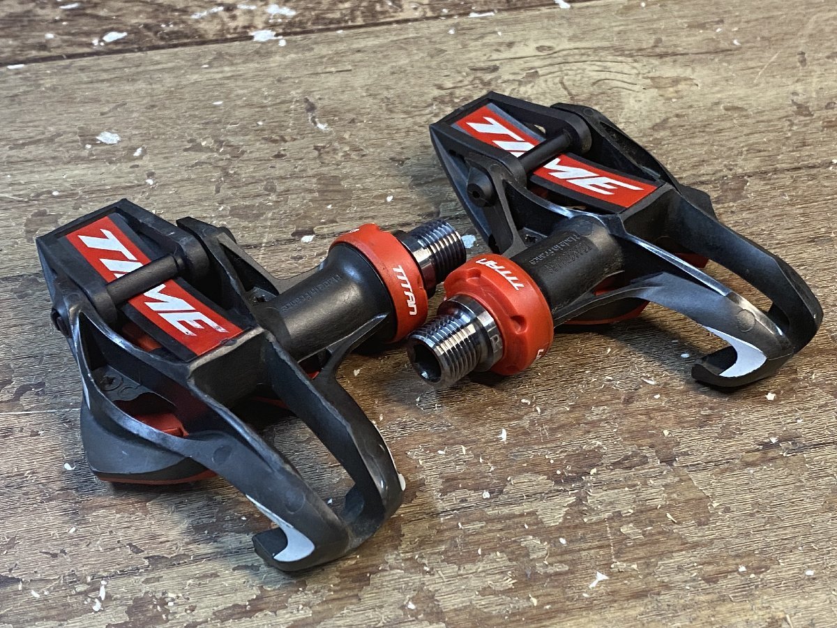 TIME XPRESSO 12ビンディングペダルカーボンチタン黒赤