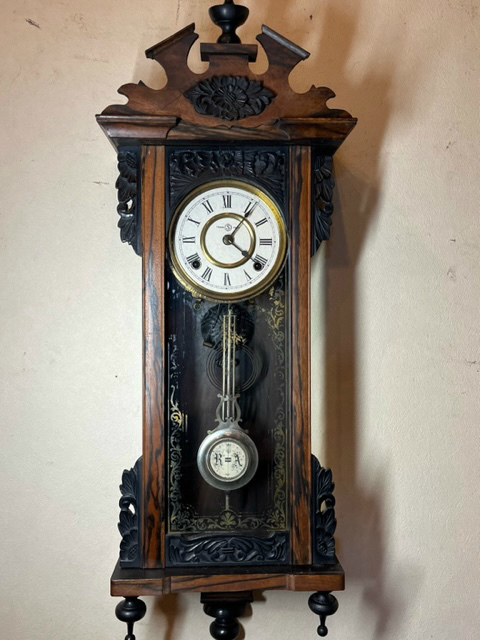 精工舎 黒柿 スリゲル 柱時計 古時計 置時計 アンティーク時計 レトロ