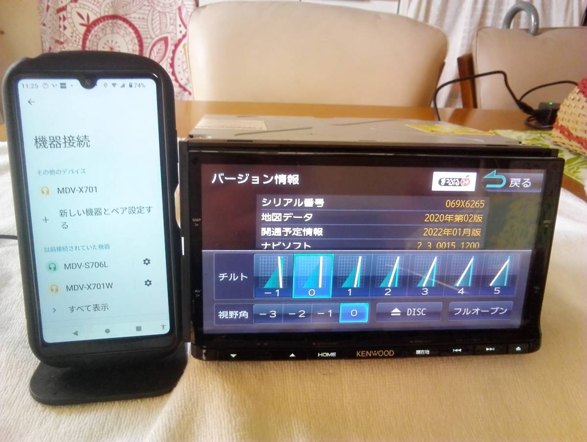 KENWOOD MDV-X701 ナビゲーションシステム フルセグSD MDV-X701 彩速